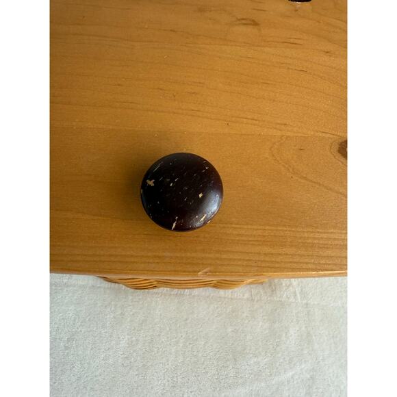 Longaberger 2000 Large Mail Basket w/ Leather Connectors to Lid & Protector - Picture 3 of 14